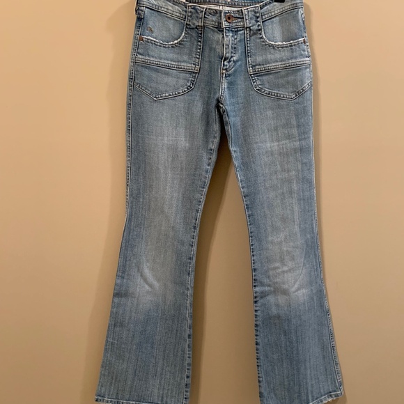 Vintage Flare Mavi Jeans with Patch Pockets - Low Rise - Picture 10 of 10